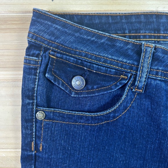 Maurice Sasson Jeans Womens 10 Boot Cut Mid Rise Dark Wash Denim Blue Jeans - Picture 2 of 9